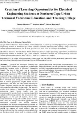 Creation of Learning Opportunities for Electrical Engineering Students at Northern Cape Urban Technical Vocational Education and Training College