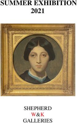SUMMER EXHIBITION 2021 - SHEPHERD W&K GALLERIES