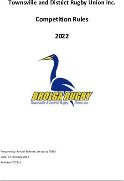 Competition Rules 2022 - Townsville and District Rugby Union Inc - Townsville & Districts Rugby Union