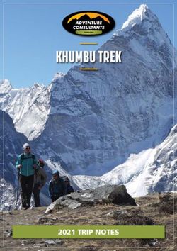 KHUMBU TREK - 2021 TRIP NOTES - Adventure Consultants
