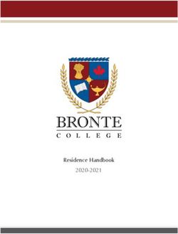 Residence Handbook 2020-2021 - | Bronte College