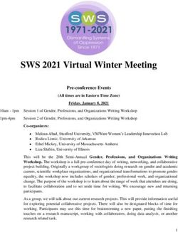 SWS 2021 Virtual Winter Meeting - Sociologists for Women in ...