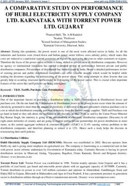 A COMPARATIVE STUDY ON PERFORMANCE OF HUBLI ELECTRICITY SUPPLY COMPANY LTD. KARNATAKA WITH TORRENT POWER LTD. GUJARAT