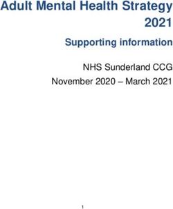 Adult Mental Health Strategy 2021 - Supporting information NHS Sunderland CCG November 2020 - March 2021