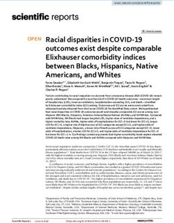 Racial disparities in COVID 19 outcomes exist despite comparable Elixhauser comorbidity indices between Blacks, Hispanics, Native Americans, and ...