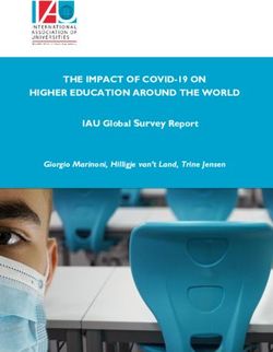 THE IMPACT OF COVID-19 ON HIGHER EDUCATION AROUND THE WORLD - IAU Global Survey Report