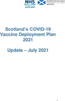 Scotland's COVID-19 Vaccine Deployment Plan 2021 Update - July 2021 - The Scottish Government