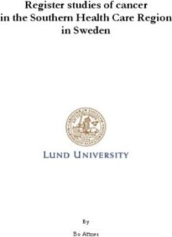 Register studies of cancer in the Southern Health Care Region in Sweden - Bo Attner