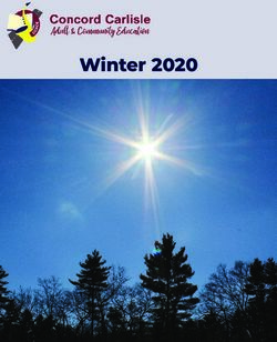 Winter 2020 - Concord-Carlisle Adult & Community Education