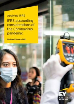 IFRS accounting considerations of the Coronavirus pandemic - Applying IFRS Updated February 2021 - EY