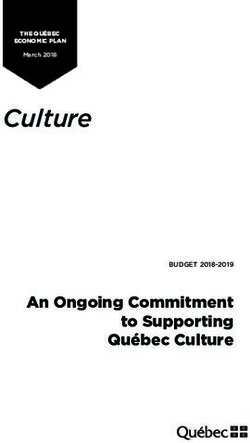Culture - An Ongoing Commitment to Supporting Québec Culture - Culture: An Ongoing Commitment to Supporting ...