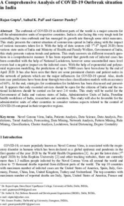 A Comprehensive Analysis of COVID-19 Outbreak situation in India