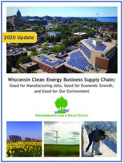 2020 Update Wisconsin Clean Energy Business Supply Chain: Good for Manufacturing Jobs, Good for Economic Growth, and Good for Our Environment ...