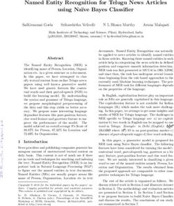 Named Entity Recognition for Telugu News Articles using Naïve Bayes Classifier