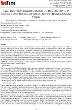 Digital Tools Faculty Expected Students to Use During the COVID-19 Pandemic in 2021: Problems and Solutions for Future Hybrid and Blended Courses ...