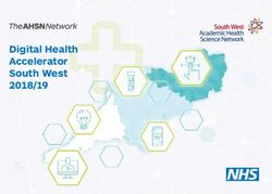 Digital Health Accelerator South West 2018/19 - The South West ...