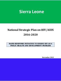 Sierra Leone Sierra Leone - National Strategic Plan on HIV/AIDS 2016-2020 2020