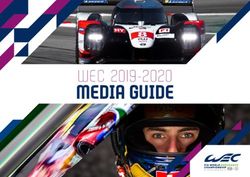 MEDIA GUIDE WEC 2019-2020 - FIA WEC