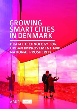 GROWING SMART CITIES IN DENMARK - DIGITAL TECHNOLOGY FOR URBAN IMPROVEMENT AND NATIONAL PROSPERITY