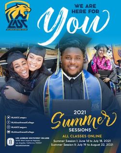 Summer SESSIONS ALL CLASSES ONLINE - Los Angeles Southwest College