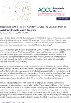 Resilience in the Time of COVID-19: Lessons Learned from an AYA Oncology Research Program - Association of Community ...