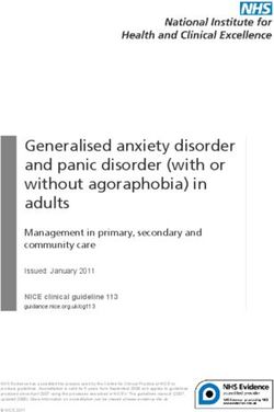 Generalised anxiety disorder and panic disorder (with or without agoraphobia) in adults