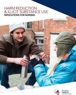 HARM REDUCTION & ILLICIT SUBSTANCE USE - IMPLICATIONS FOR NURSING - CNA