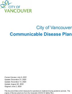 Communicable Disease Plan - City of Vancouver - IATSE Local ...