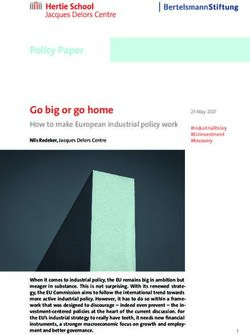 Policy Paper Go big or go home - How to make European industrial policy work - Bertelsmann Stiftung