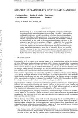 SHAPLEY EXPLAINABILITY ON THE DATA MANIFOLD - arXiv.org