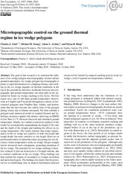 Microtopographic control on the ground thermal regime in ice wedge polygons - The Cryosphere