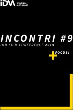 INCONTRI #9 IDM FILM CONFERENCE 2019 - IDM Südtirol