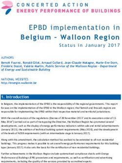 EPBD implementation in Belgium - Walloon Region - Concerted Action EPBD