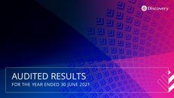 AUDITED RESULTS FOR THE YEAR ENDED 30 JUNE 2021 - Discovery