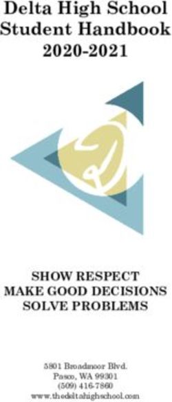Delta High School Student Handbook 2020-2021 - SHOW RESPECT MAKE GOOD DECISIONS SOLVE PROBLEMS