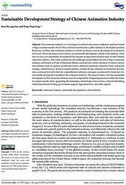 Sustainable Development Strategy of Chinese Animation Industry