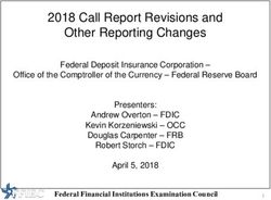2018 Call Report Revisions and Other Reporting Changes - ffiec