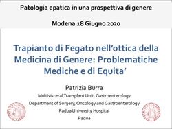 Trapianto di Fegato nell'ottica della Medicina di Genere: Problematiche Mediche e di Equita'