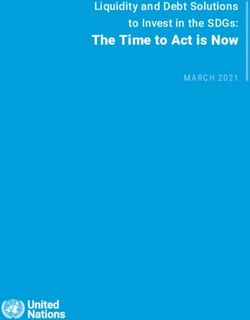 The Time to Act is Now - Liquidity and Debt Solutions to Invest in the SDGs: MARCH 2021 - United Nations Sustainable ...