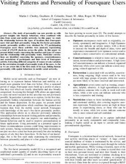 Visiting Patterns and Personality of Foursquare Users