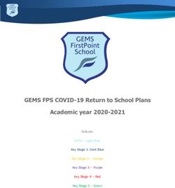 GEMS FPS COVID-19 Return to School Plans Academic year 2020-2021 - GEMS FirstPoint School