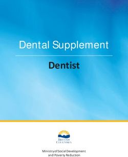 Dental Supplement Dentist - Ministry of Social Development and Poverty Reduction