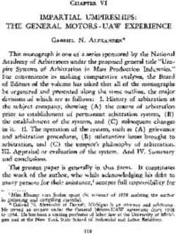 IMPARTIAL UMPIRESHIPS: THE GENERAL MOTORS -UAW EXPERIENCE