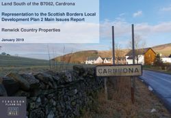 Land South of the B7062, Cardrona Representation to the Scottish Borders Local Development Plan 2 Main Issues Report Renwick Country Properties ...