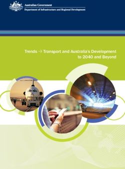 Trends Transport and Australia's Development to 2040 and Beyond - Transport and Australia's Development to 2040 and ...