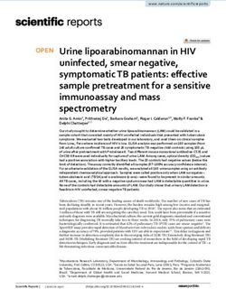 Urine lipoarabinomannan in HIV uninfected, smear negative, symptomatic TB patients: effective sample pretreatment for a sensitive immunoassay and ...