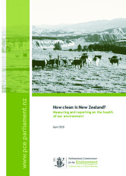 How clean is New Zealand? - Measuring and reporting on the health of our environment