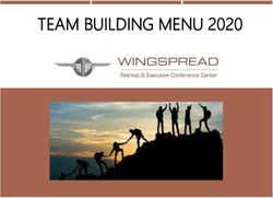 TEAM BUILDING MENU 2020 - Wingspread Retreat & Executive ...