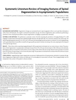 systematic literature review of imaging features of spinal degeneration