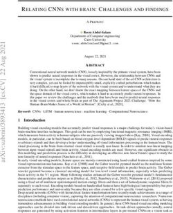 RELATING CNNS WITH BRAIN: CHALLENGES AND FINDINGS - The ...